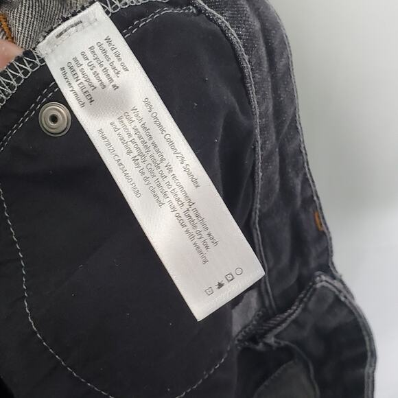 Eileen Fisher Petite Dark Gray Jeans 2P ~ Sustainable Versatile Streetwear - Picture 10 of 11